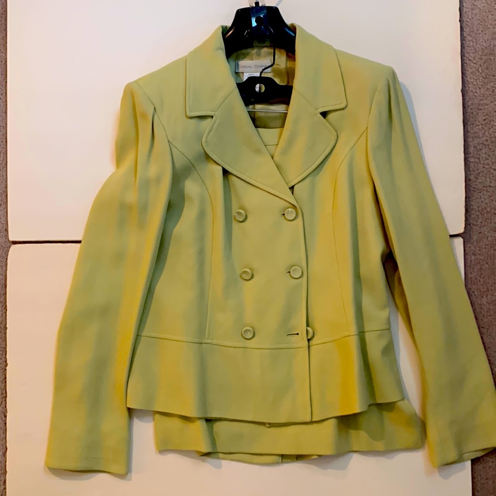 Casual Corner Citron Suit